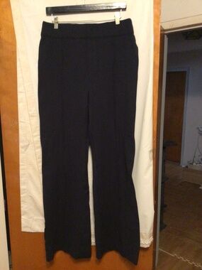 SPANX stretchy body contouring shape wear pull on pants flaredm SZ 1X/Tall